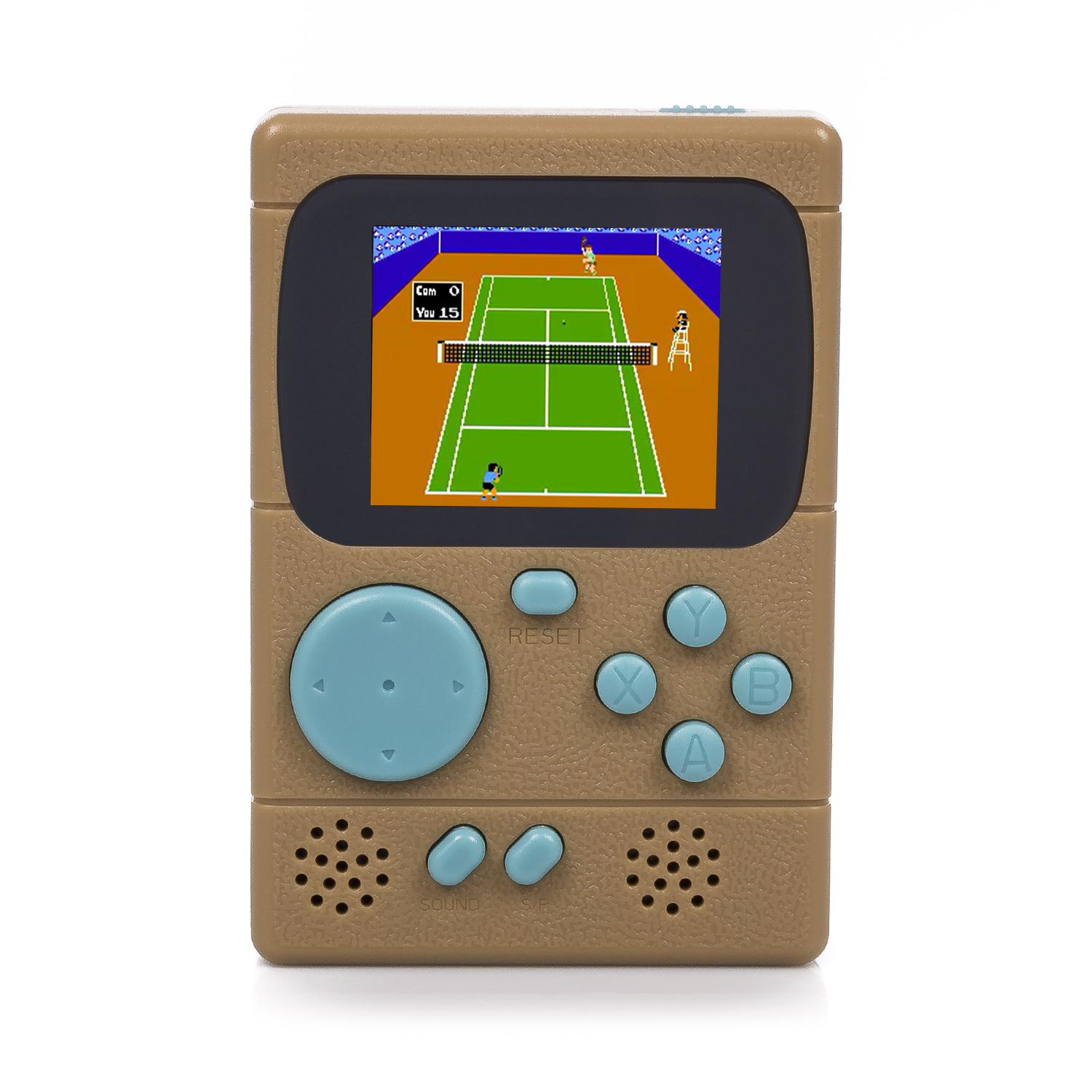 Mini console portatile Retro Pocket Player con 198 giochi a 8 bit, schermo da 2 pollici.