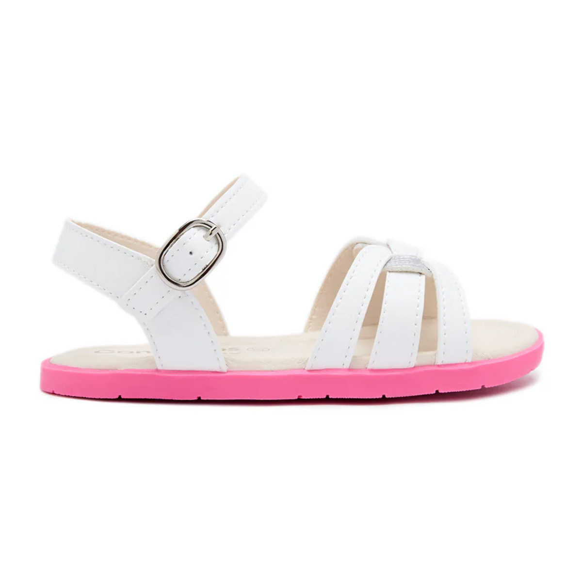 Sandalias Abiertas de Niña Respetuosas Goflex con Detalles en Rosa