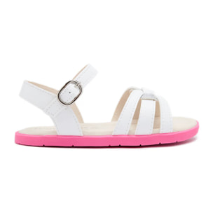 Sandalias Abiertas de Niña Respetuosas Goflex con Detalles en Rosa