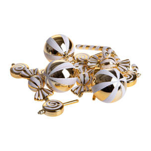 Sfere Natalizie - Pezzi 3 - 9xH12x11cm - Bianchi Dino SpA