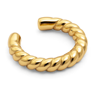 Pendiente Suelto Ear Cuff Tressia Plata Baño Oro