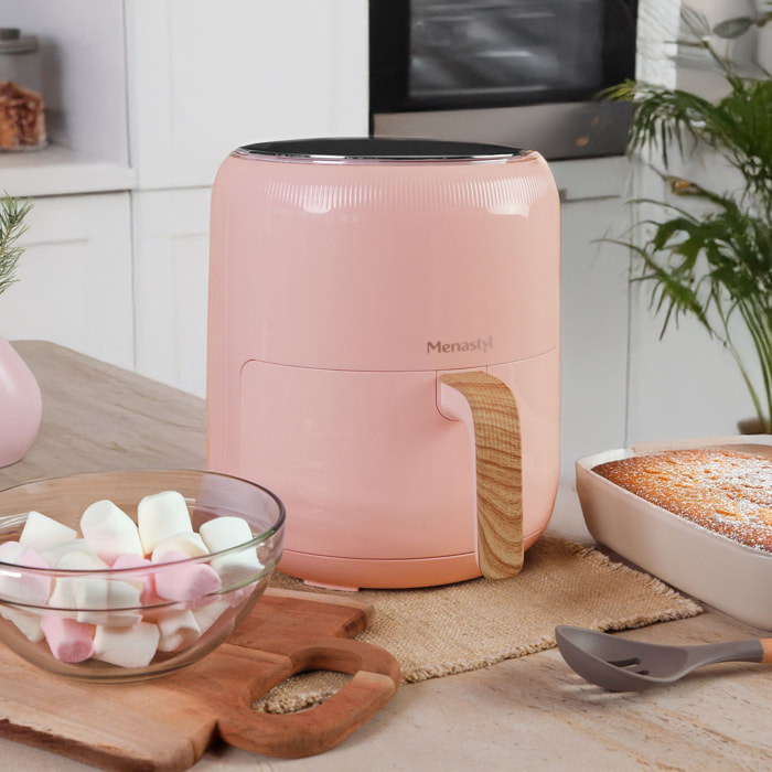 Friteuse sans huile 4,5L rose COLORAMA