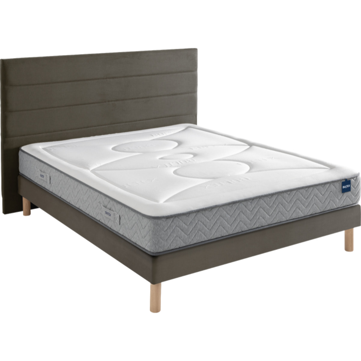 Ensemble SMART NIGHT 2 places|Matelas H 23 cm avec sommier medium|confort enveloppant