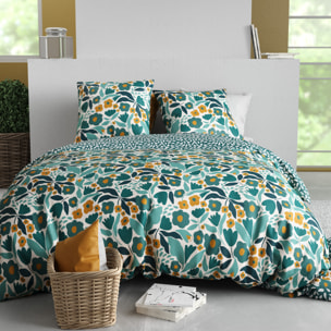 Parure Housse De Couette 3pcs 100% Coton 57 Fils MIA