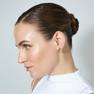 Pendientes Jiola acabado oro amarillo 18k
