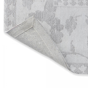 Tapis salon et chambre fait main en coton motif floral CHICDOUB