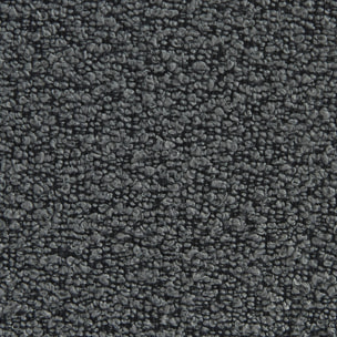 Fauteuil chauffeuse en bouclette texturée anthracite style contemporain 1 place