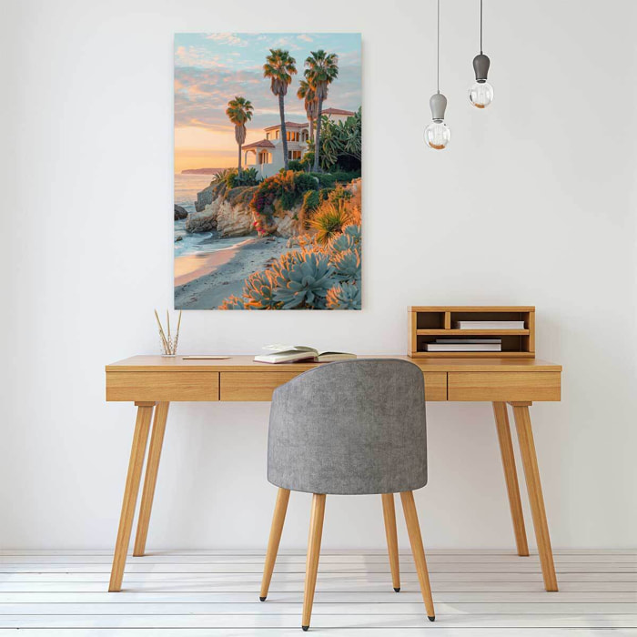 Tableau décorative maison sur laguna beach  Toile imprimée