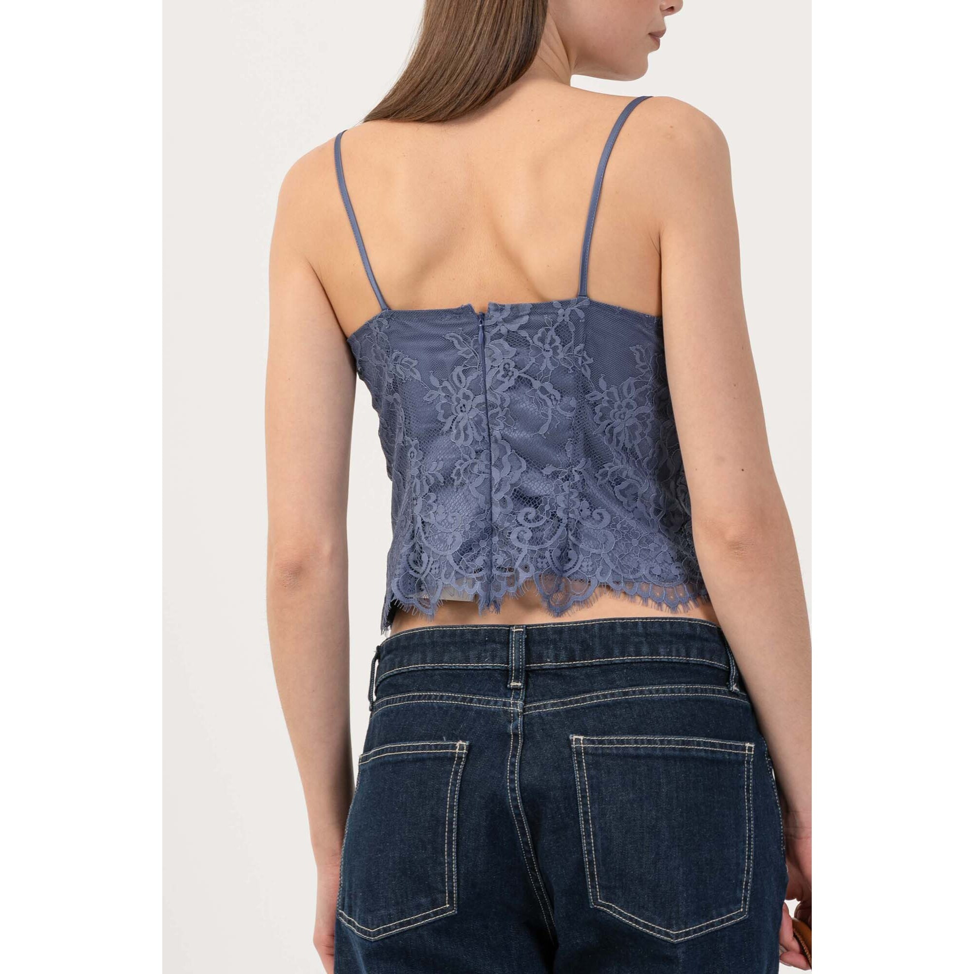 Kocca - Top bustier in pizzo Donna