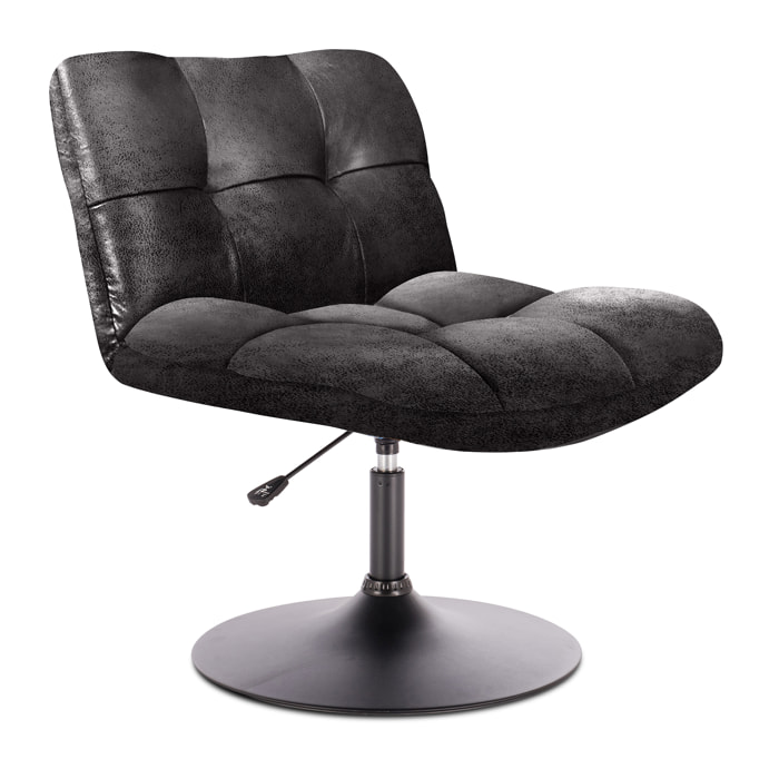 FAUTEUIL NOIR VINTAGE INDUS M1