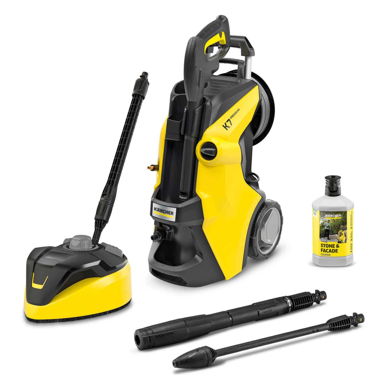 Nettoyeur haute pression Karcher K7 Premium Power Flex Home - 180 bars - 600L/h - enrouleur et brosse terrasse