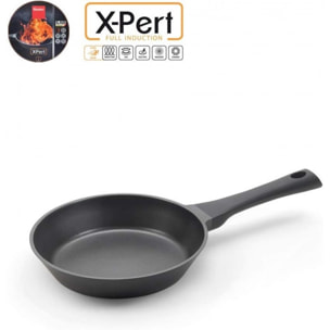 Metaltex XPERT - Lote 2 Sartenes Aluminio Fundido (20 + 24 cm) + Accesorios. Full Induction válido para todo tipo de cocinas