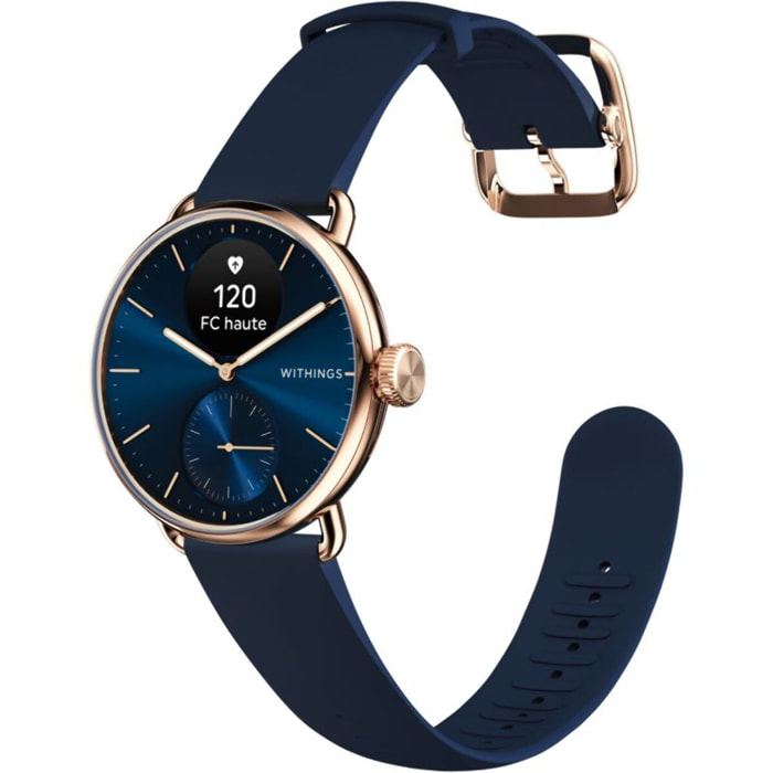 Montre santé WITHINGS Scanwatch 2 38mm Rose Gold Bleue