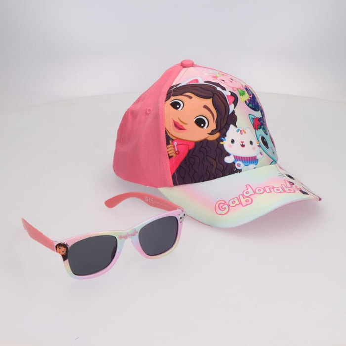 Set Gorra y Gafas de Sol de "Gabby" - Color Rosa