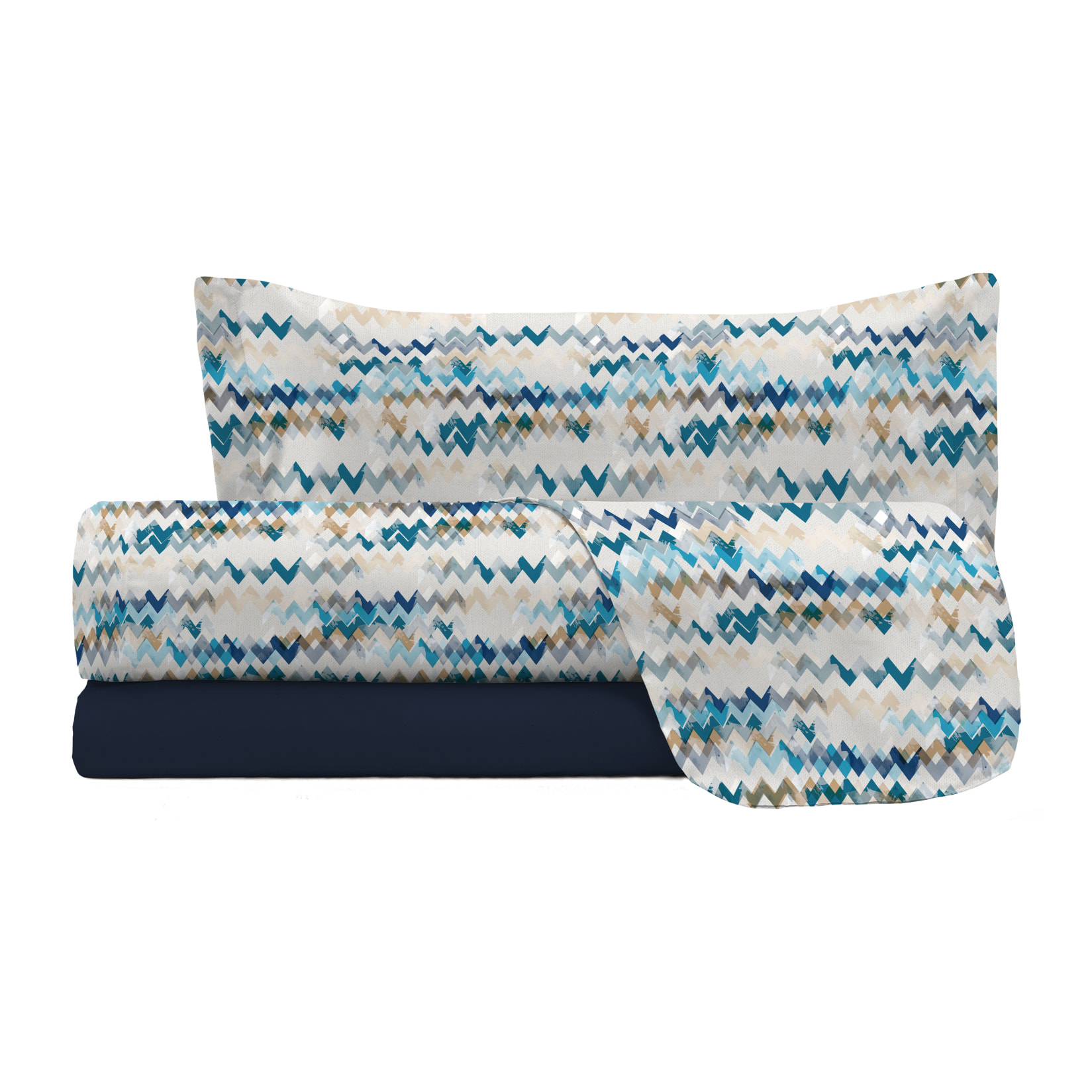 COMPLETO LETTO FASHION, 100% Microfibra, No Stiro - MODERN SKY