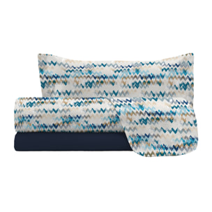 COMPLETO LETTO FASHION, 100% Microfibra, No Stiro - MODERN SKY