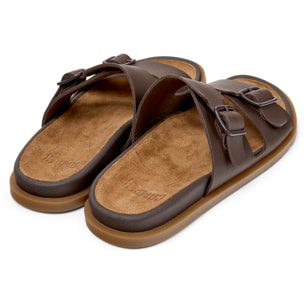 Sandali - CAMPER Lluc Sandal - Marrone - Pelle liscia