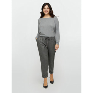 Fiorella Rubino - Pantaloni joggers in lurex - Nero