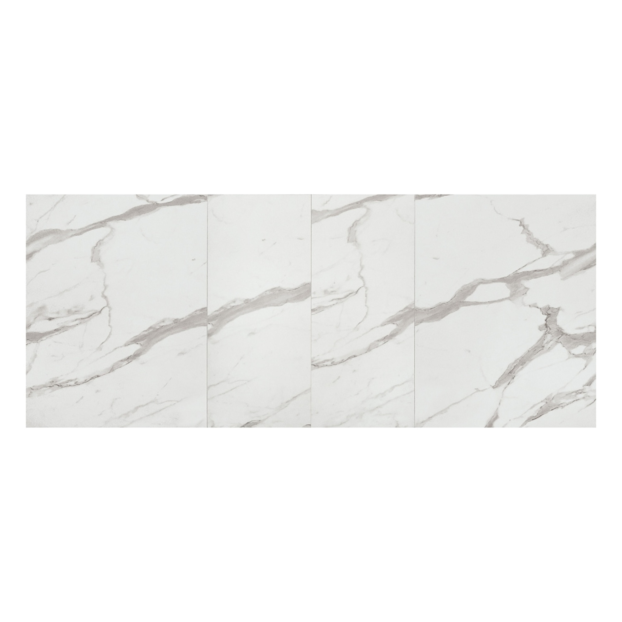 Tavolo LIPARI in legno, finitura bianco statuario e base bianca, allungabile 140x90 cm - 220x90 cm