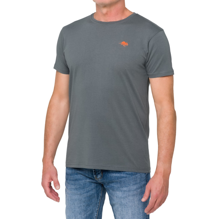 T-shirt in cotone 180 gr Hot Buttered Mistral grigio