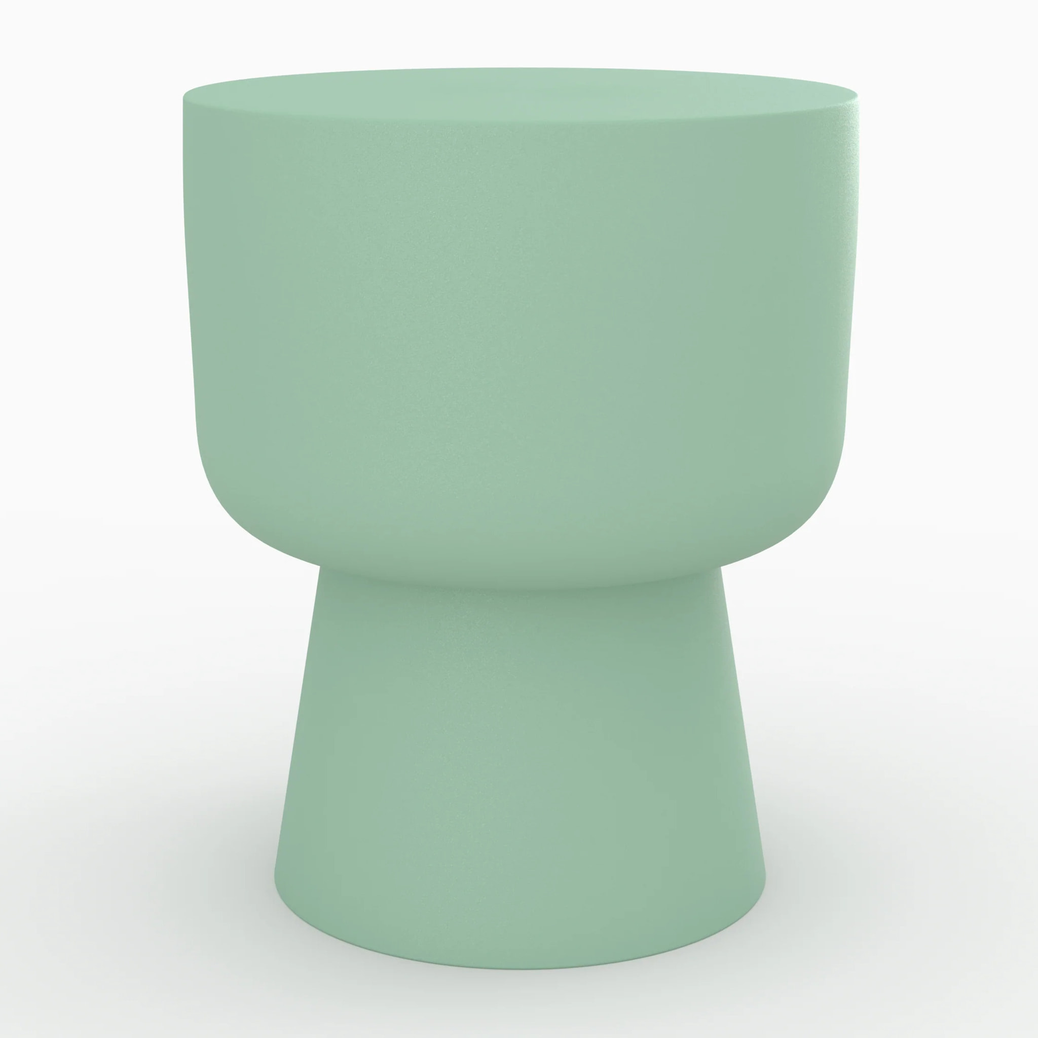 Table d'appoint ronde en métal vert D34 cm - Prisca