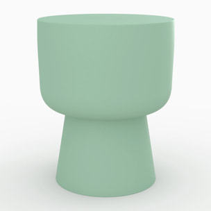 Table d'appoint ronde en métal vert D34 cm - Prisca