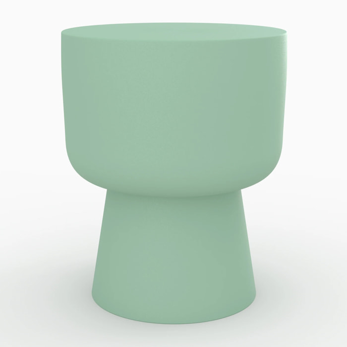 Table d'appoint ronde en métal vert D34 cm - Prisca