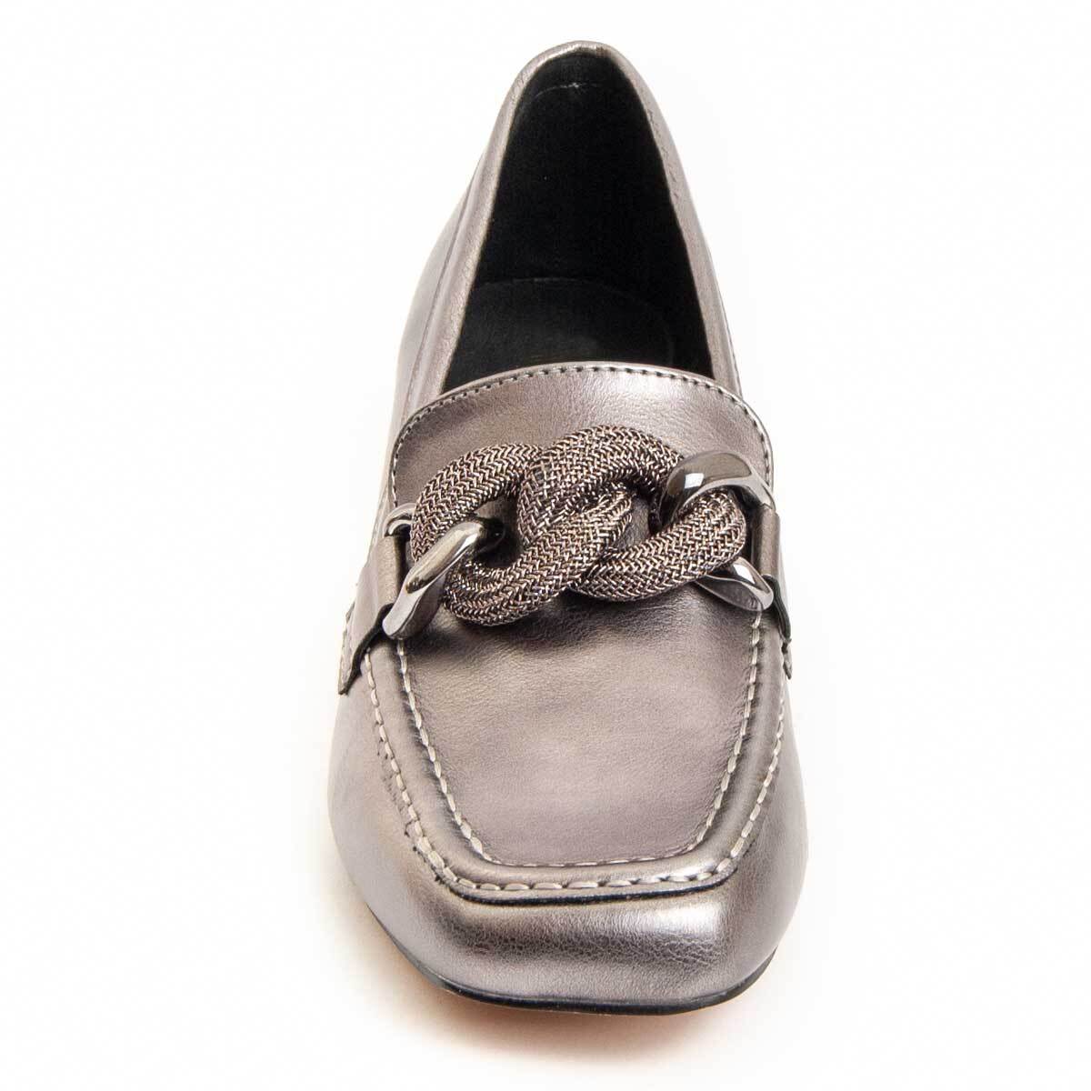 Zapato De Tacón - Gris - Altura: 6 Cm