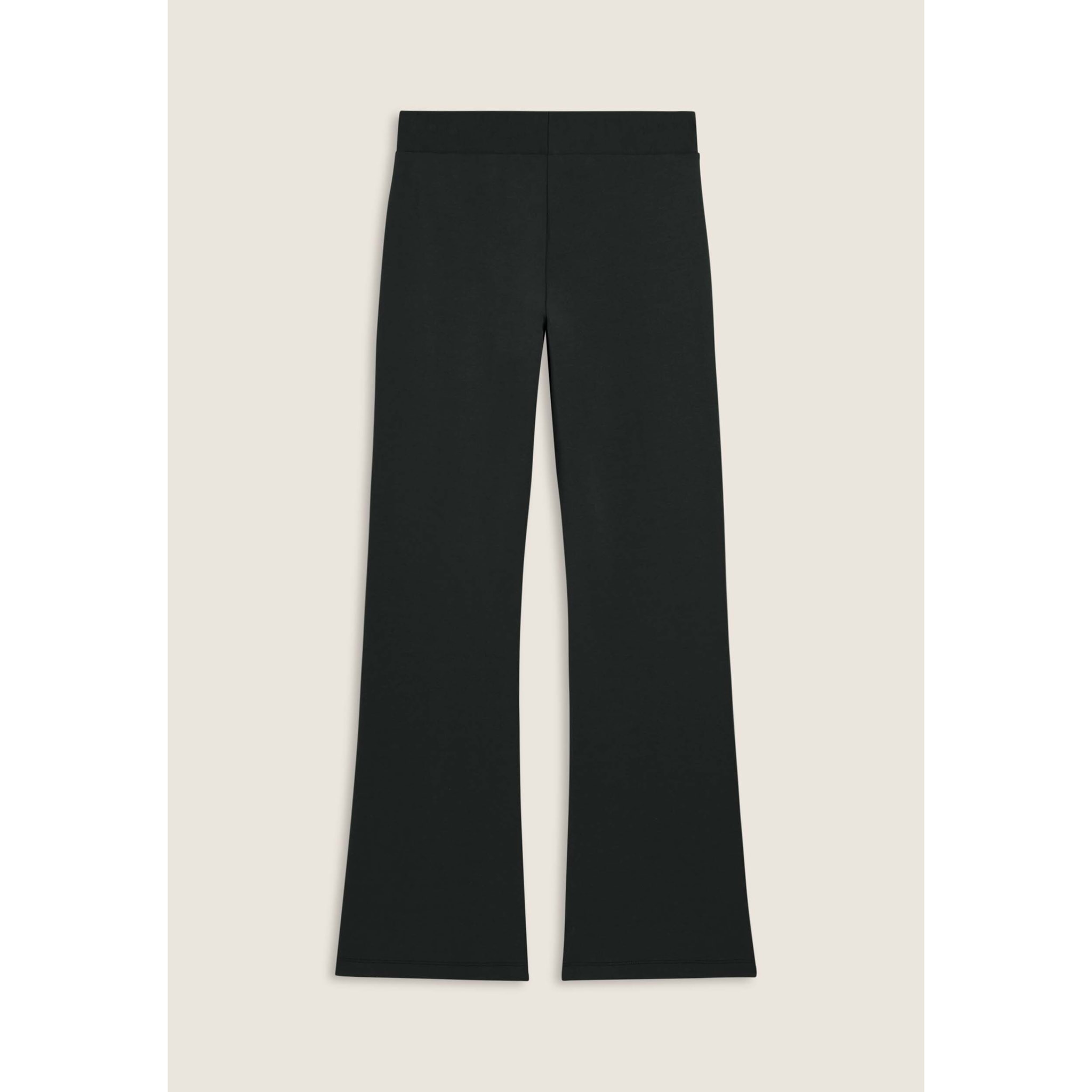 Pantaloni flare in felpa elasticizzata