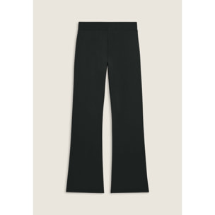 Pantaloni flare in felpa elasticizzata