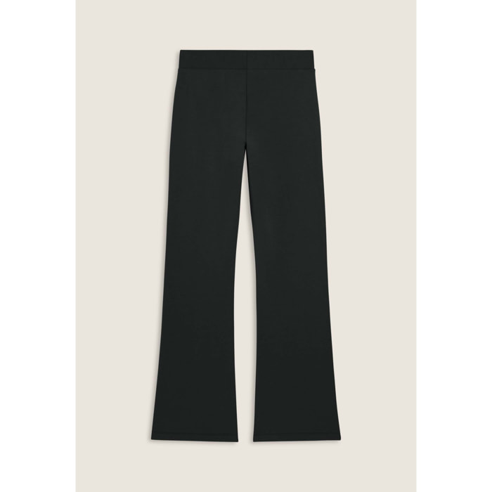 Pantaloni flare in felpa elasticizzata