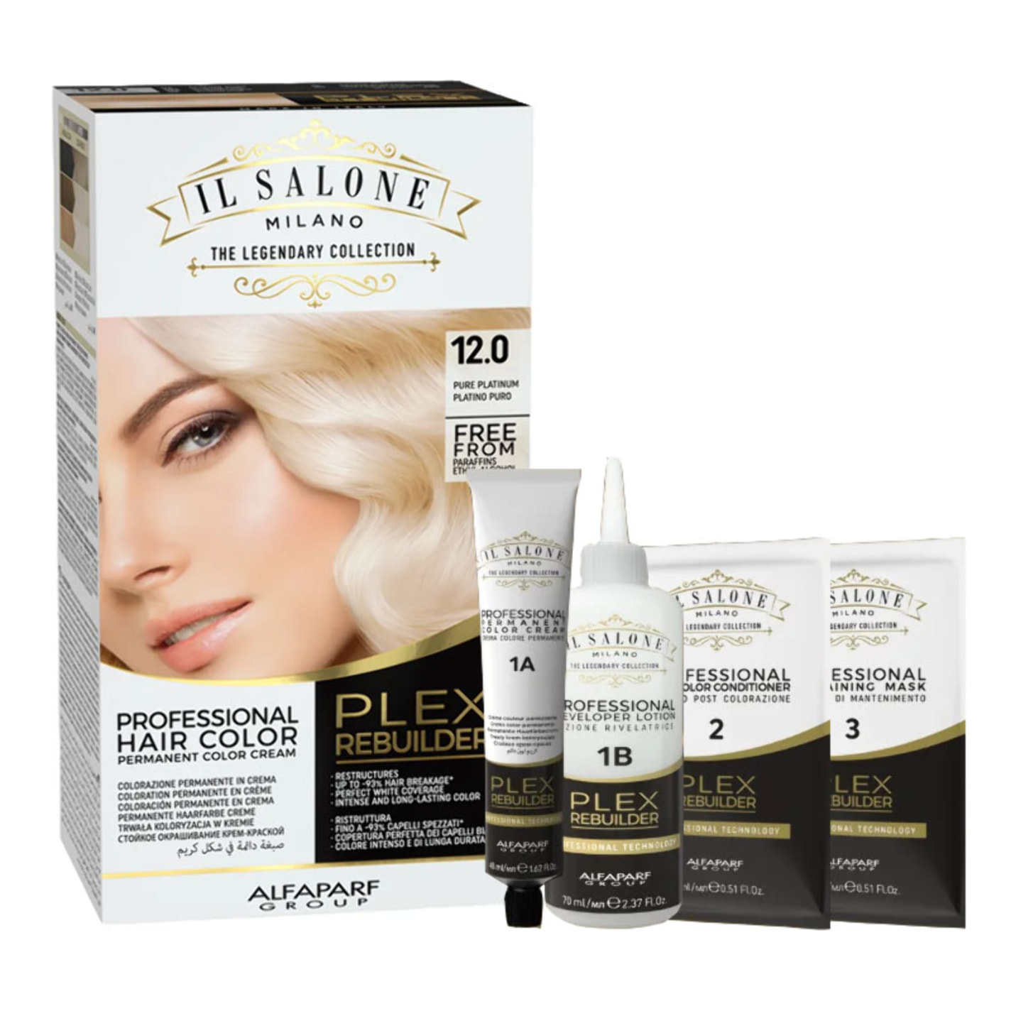 ALFAPARF MILANO Il Salone Plex Rebuilder Color Set 12.0 Platino Puro