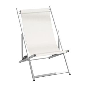 Sdraio Mare Alu Bianco/Text Ecru'