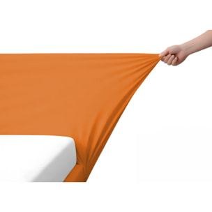 Vestiletto Giroletto Effetto Velluto Estensibile Tinta Unita Matrimoniale Perfetto Arancio