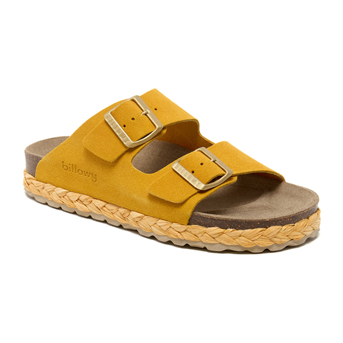 SANDALO CON ZEPPA BILLOWY GIALLO