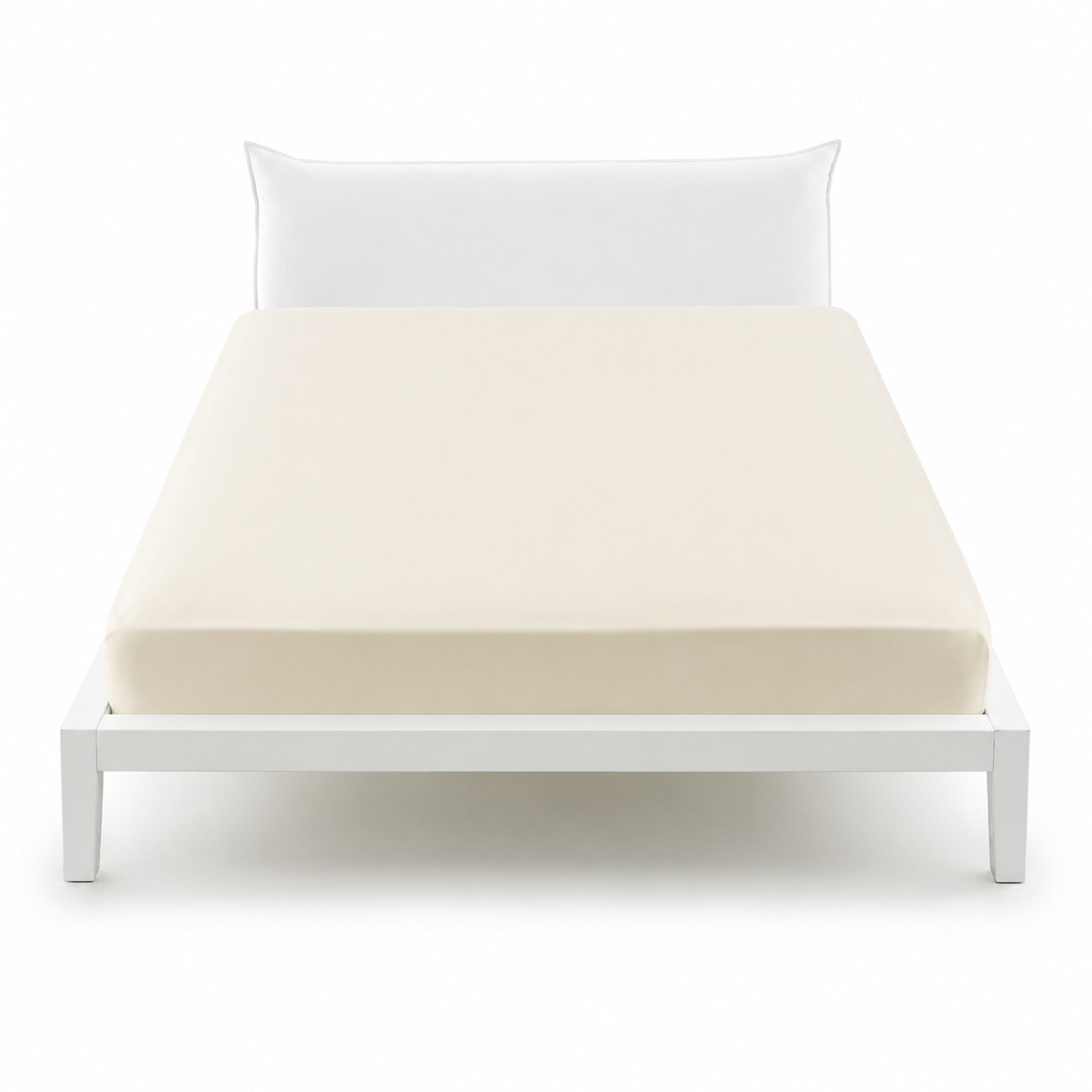 BASSETTI Lenzuolo con Angoli 100% Cotone_ Singolo_Latte