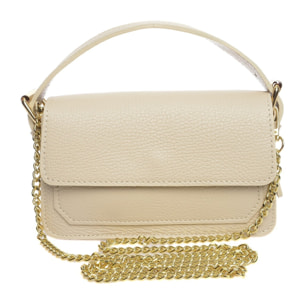 Borsa a spalla Anna Luchini Beige