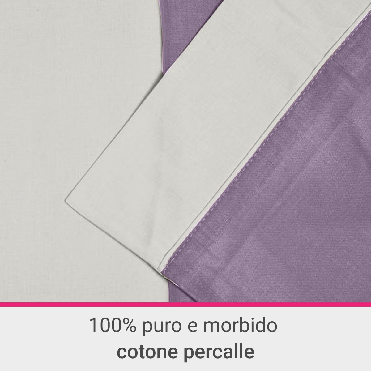 Completo letto Double-Color IPERSAN Glicine/Bianco