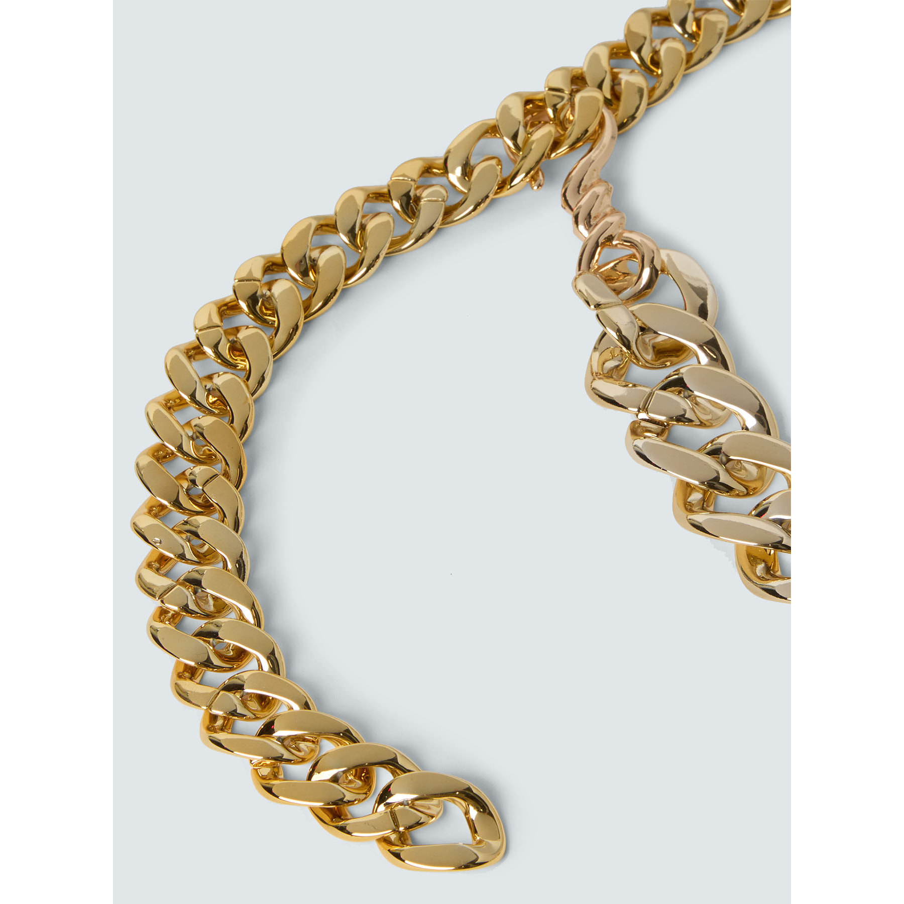 Fiorella Rubino - Cintura design catena con maglia intrecciata - Oro