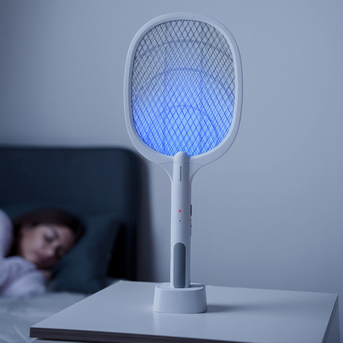 Racchetta Uccidi Insetti Ricaricabile con Luce UV 2 in 1 Elecfly InnovaGoods