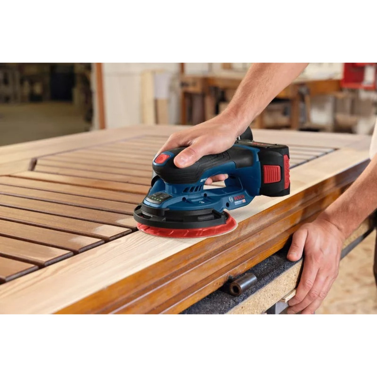 Ponceuse excentrique sans-fil GEX 18V-150-3 Professional - Livrée sans batterie et sans chargeur - BOSCH - L-BOXX -0601372903