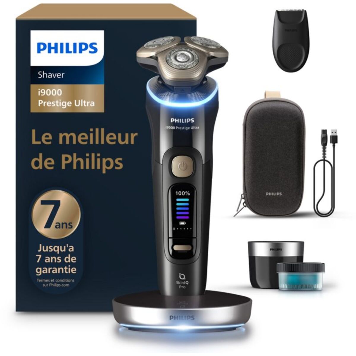 Rasoir électrique PHILIPS XP9400/31 Serie i9000 prestige 100 % étanche avec Skin IQ