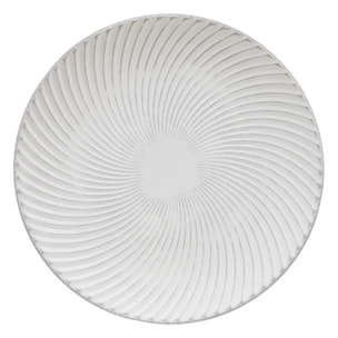 Centre de table Maia rond D.30cm blanc