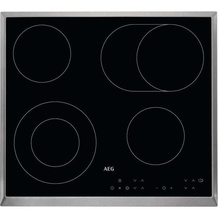 AEG Placa vitrocerámica Serie 3000 Victrocerámica de 60 cm HK634060XB