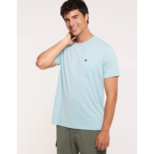 Camiseta Manga Corta Azul Celeste - Veira