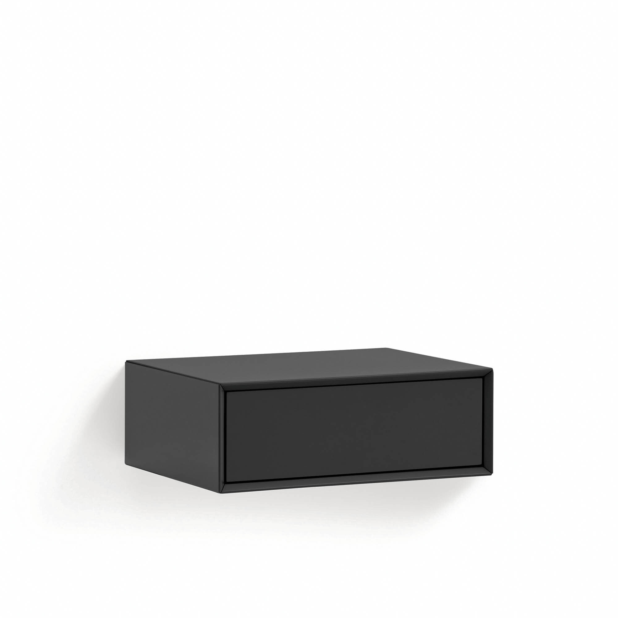 Mesita de noche suspendida Platt 1 cajón negro