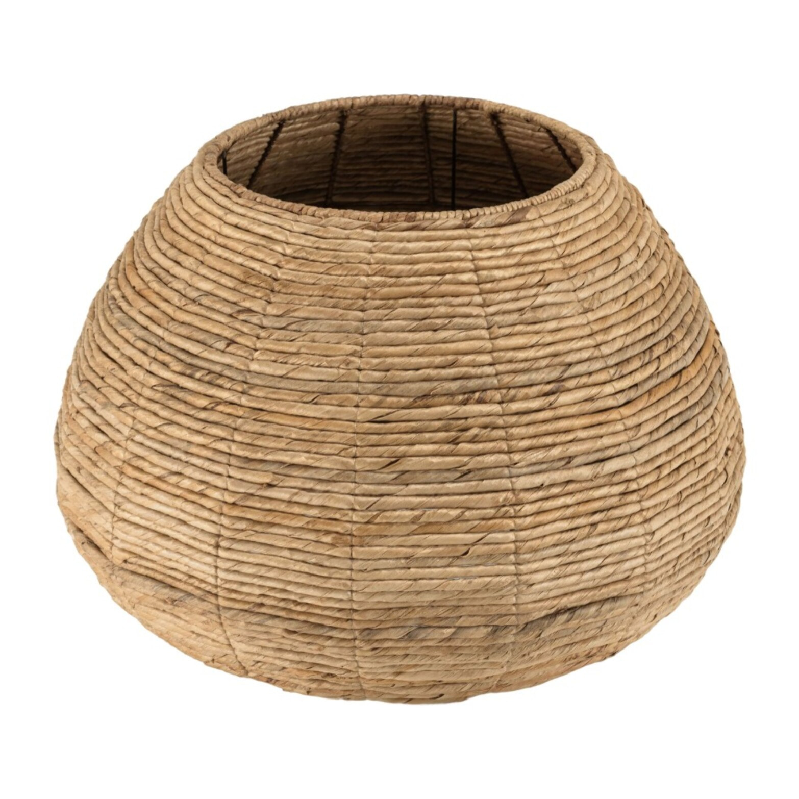 SIXTINE - Cache pot petit modèle en tissage d'abaca naturel