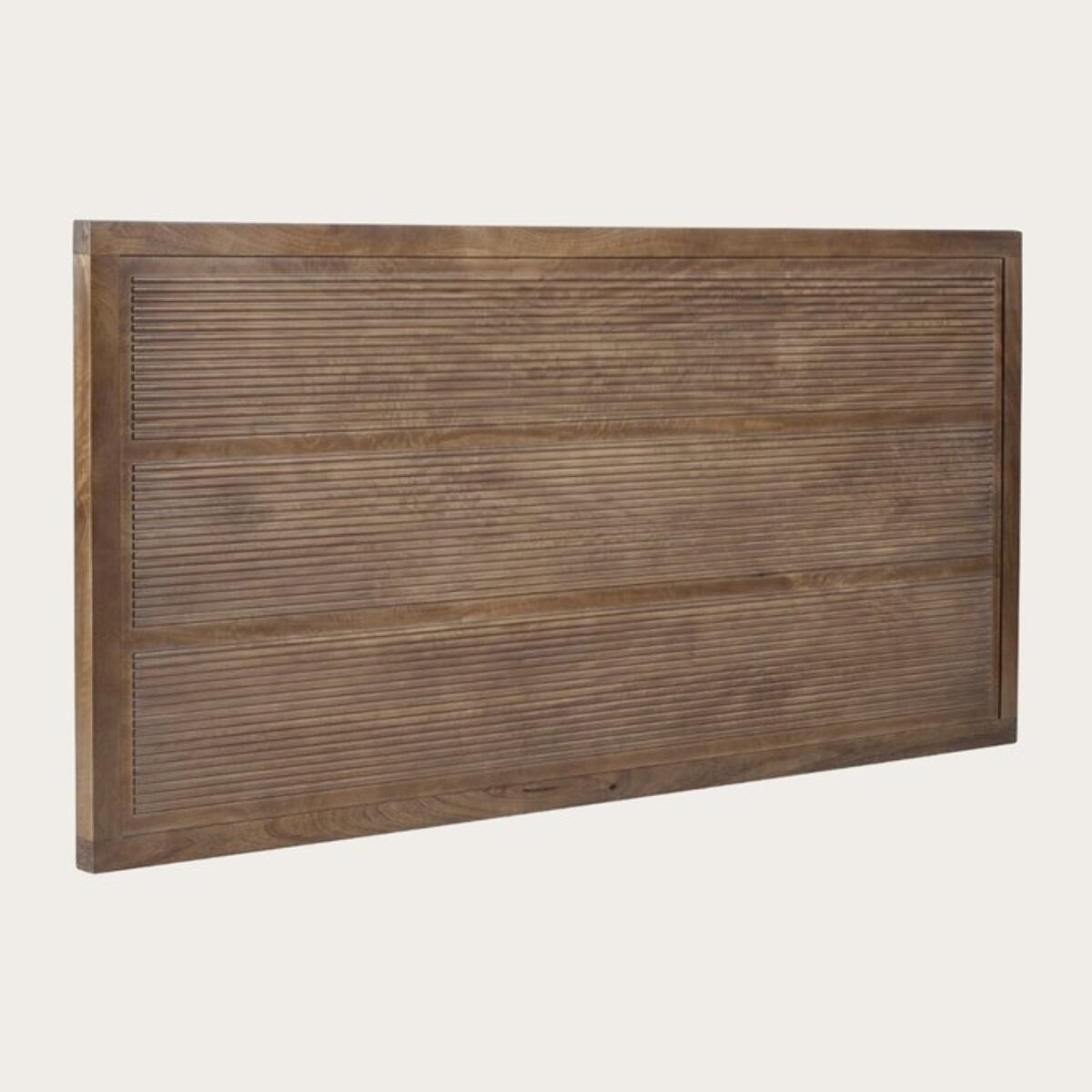 Tête de lit Boreal -bois massif de manguier-couleur noyer 162 x 78 x 4 cm