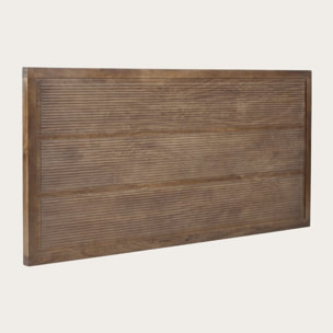 Tête de lit Boreal -bois massif de manguier-couleur noyer 162 x 78 x 4 cm