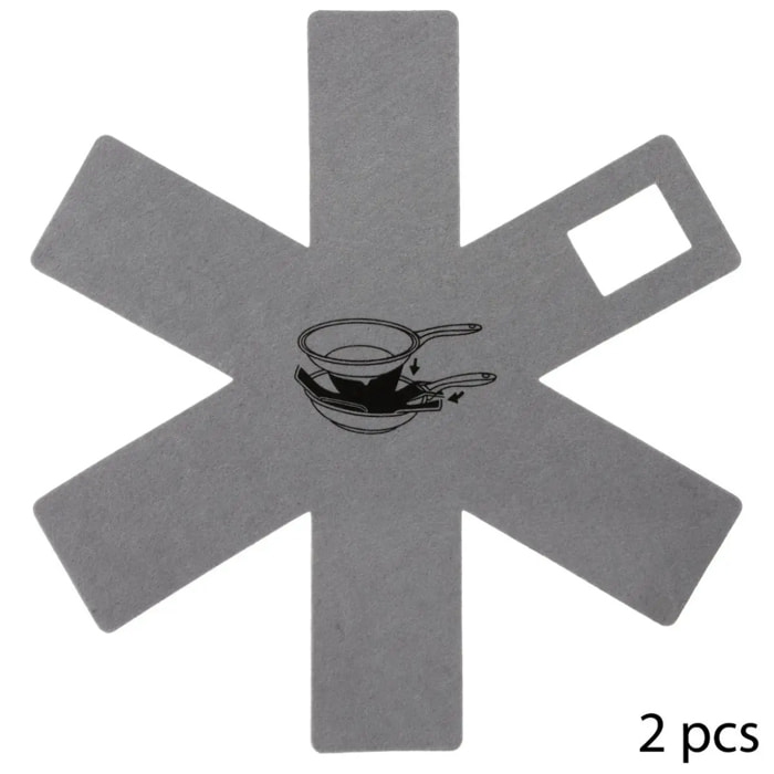 Lot de 2 protections anti-rayures en feutrine